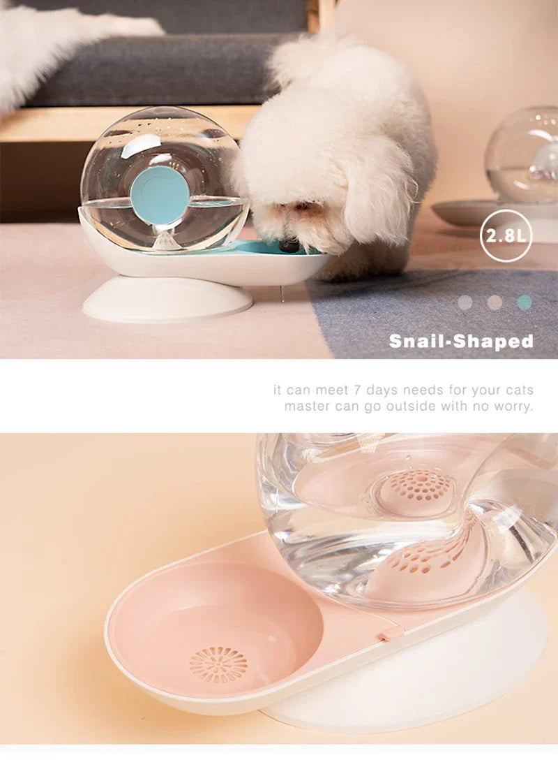 Cute Snails Shape Automatic Pet Water Dispenser