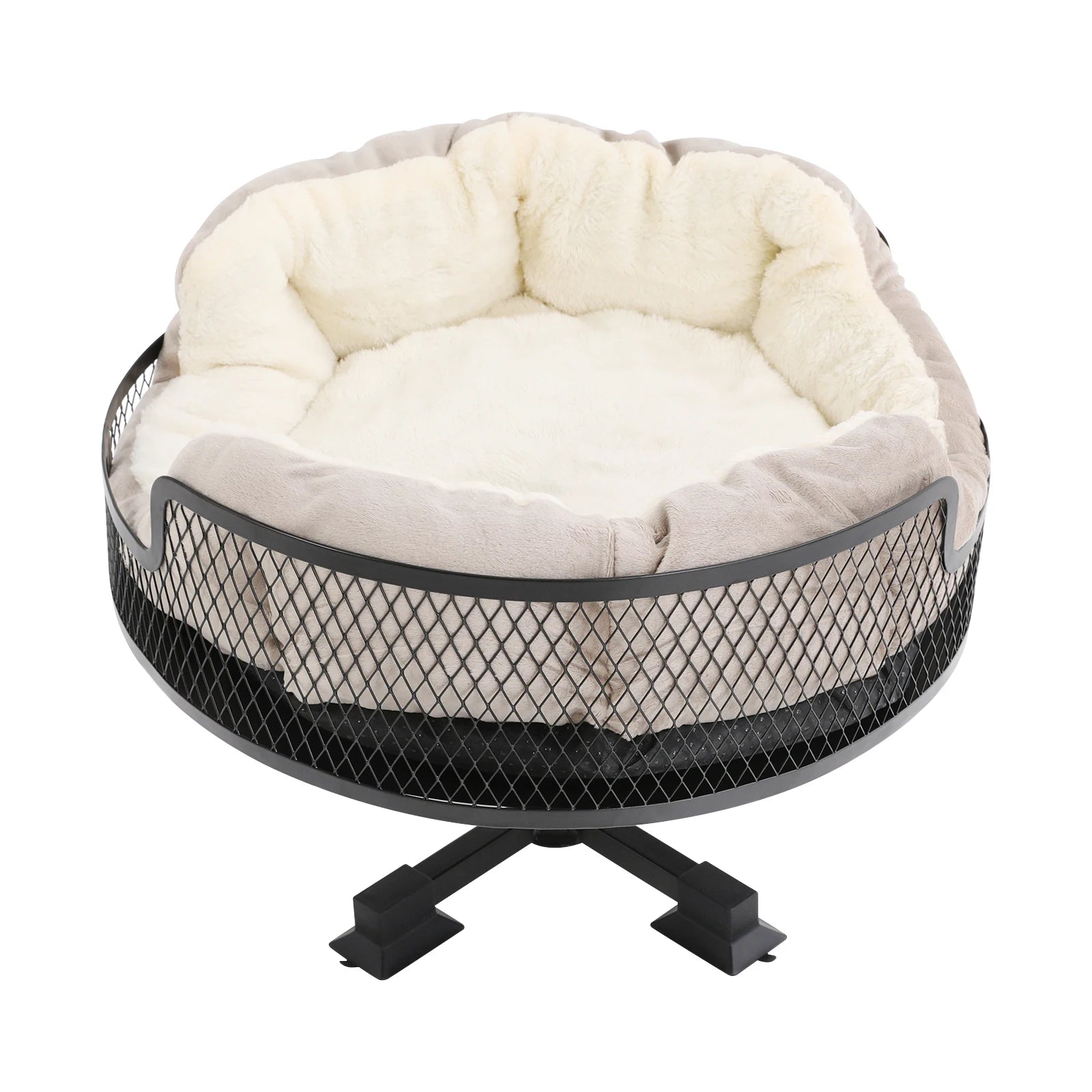 Portable Stainless Steel Elevated Pet Desk Bed