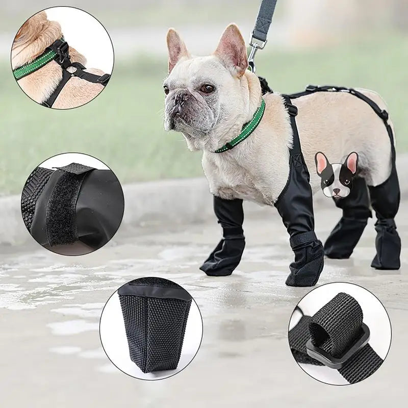 Waterproof Dog Suspender Boots