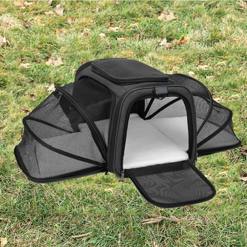 Expandable Pet Carrier Travel Bag