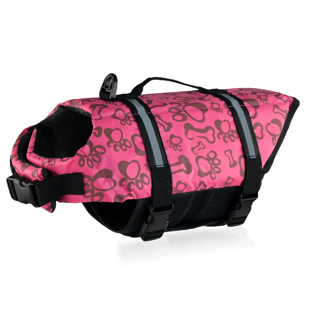 Summer Reflective Adjustable Dog Life Jacket