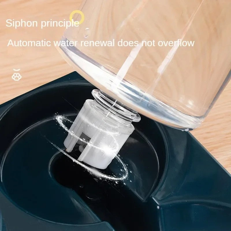 2-In-1 Tilted Pet Gravity Food & Water Dispenser Set