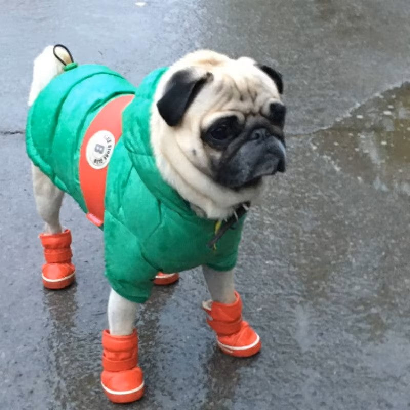 Small Pet Waterproof Warm Fleece Winter Snow Boots