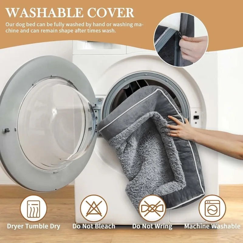 Waterproof XL Orthopedic Foam Pet Bed w/Washable Cover