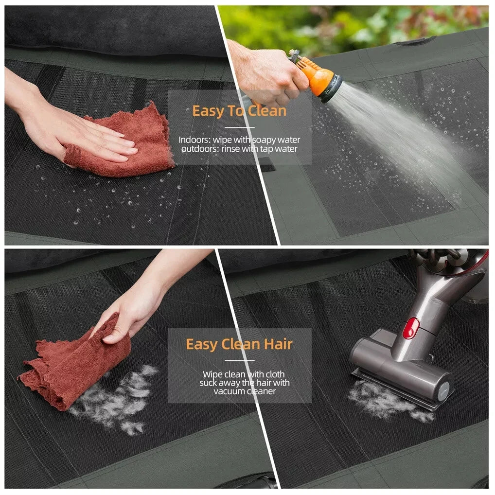 Breathable Mesh Elevated  Dog Bed w/Comfy Neck Bolster