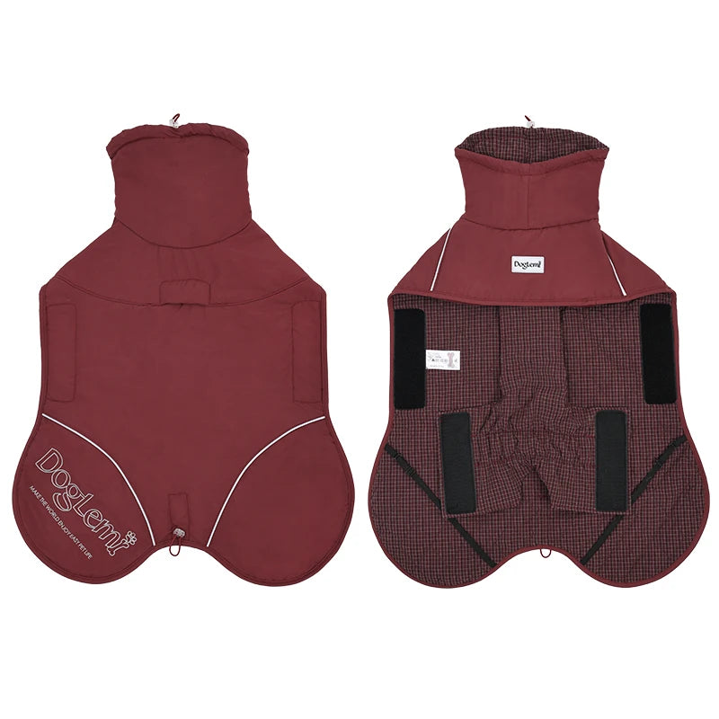 Winter Waterproof Insulated Softshell Dog Parka