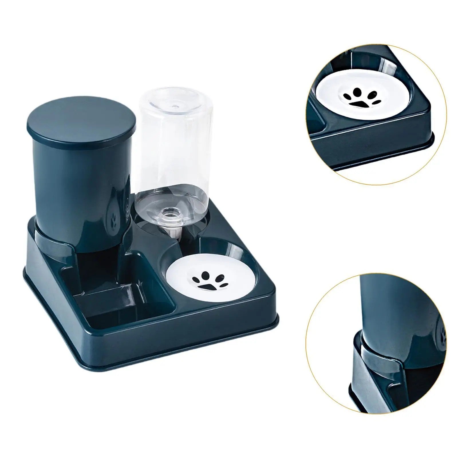 2-In-1 Tilted Pet Gravity Food & Water Dispenser Set
