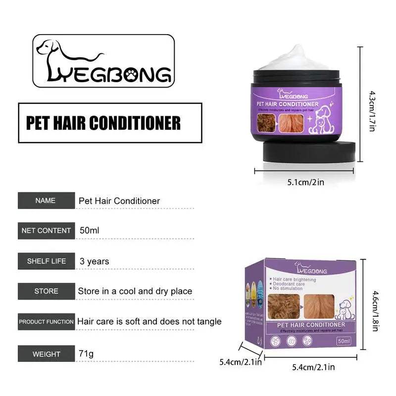 Anti-Static Moisturizing Pet Hair Conditioner