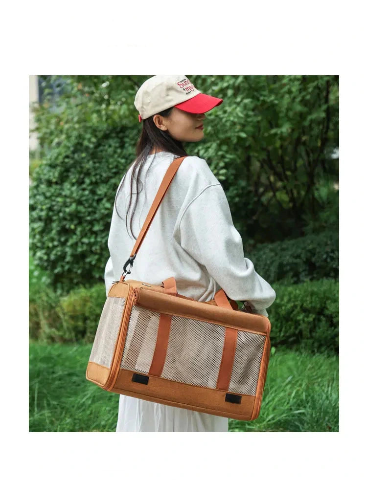 Modern Sleek Shoulder Bag Pet Carrier