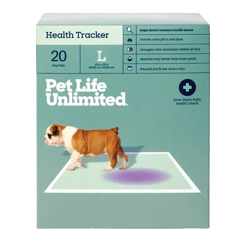 Health Monitoring Absorbent Dog Pee Pads w/pH Tracking Technology
