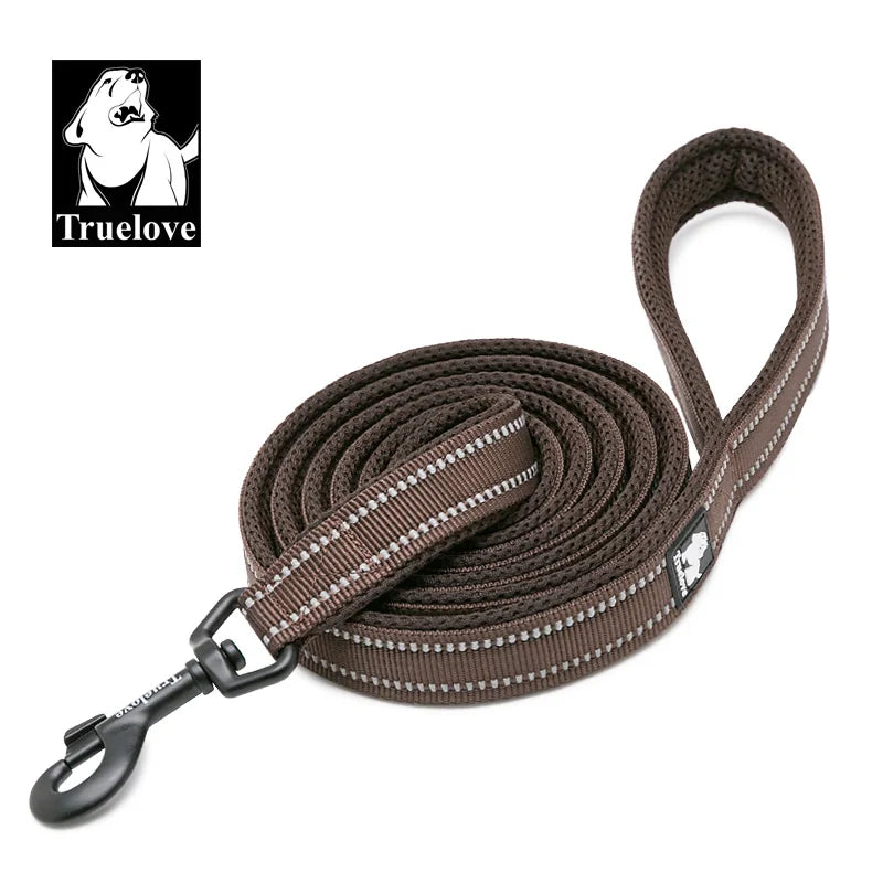 Soft Mesh Nylon Double Thick Reflective Dog Leash