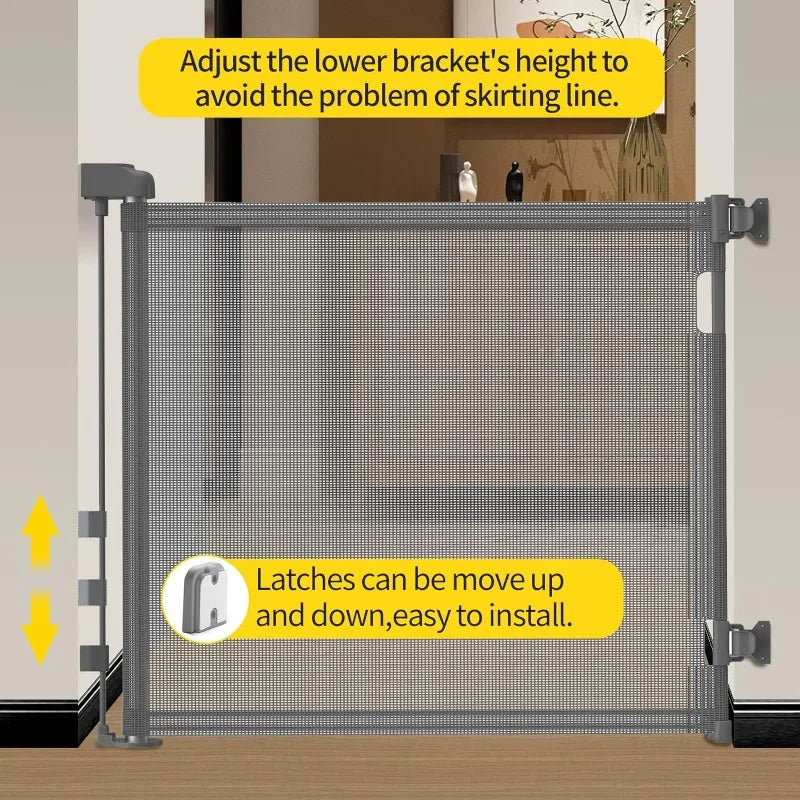 Retractable Mesh Dog Safety Gate