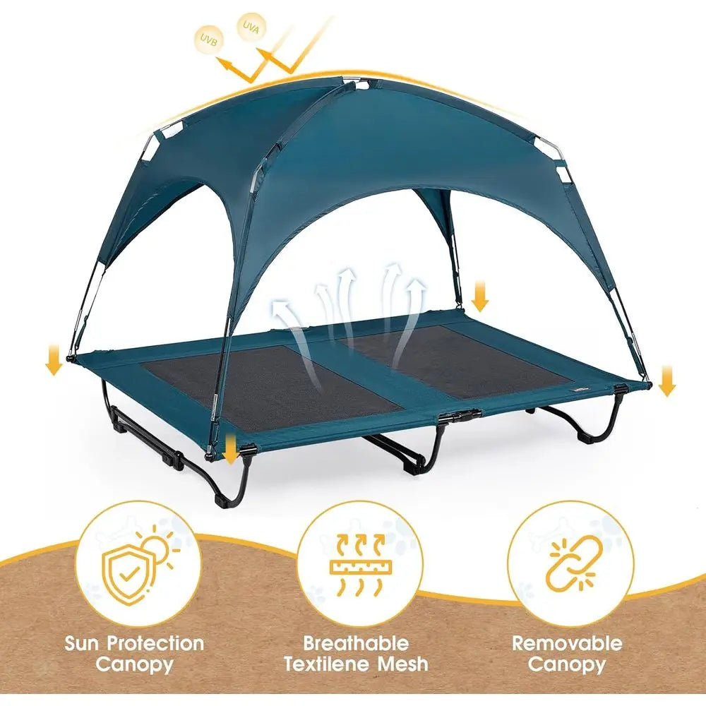 Large Elevated Cooling Bed w/Removable Canopy