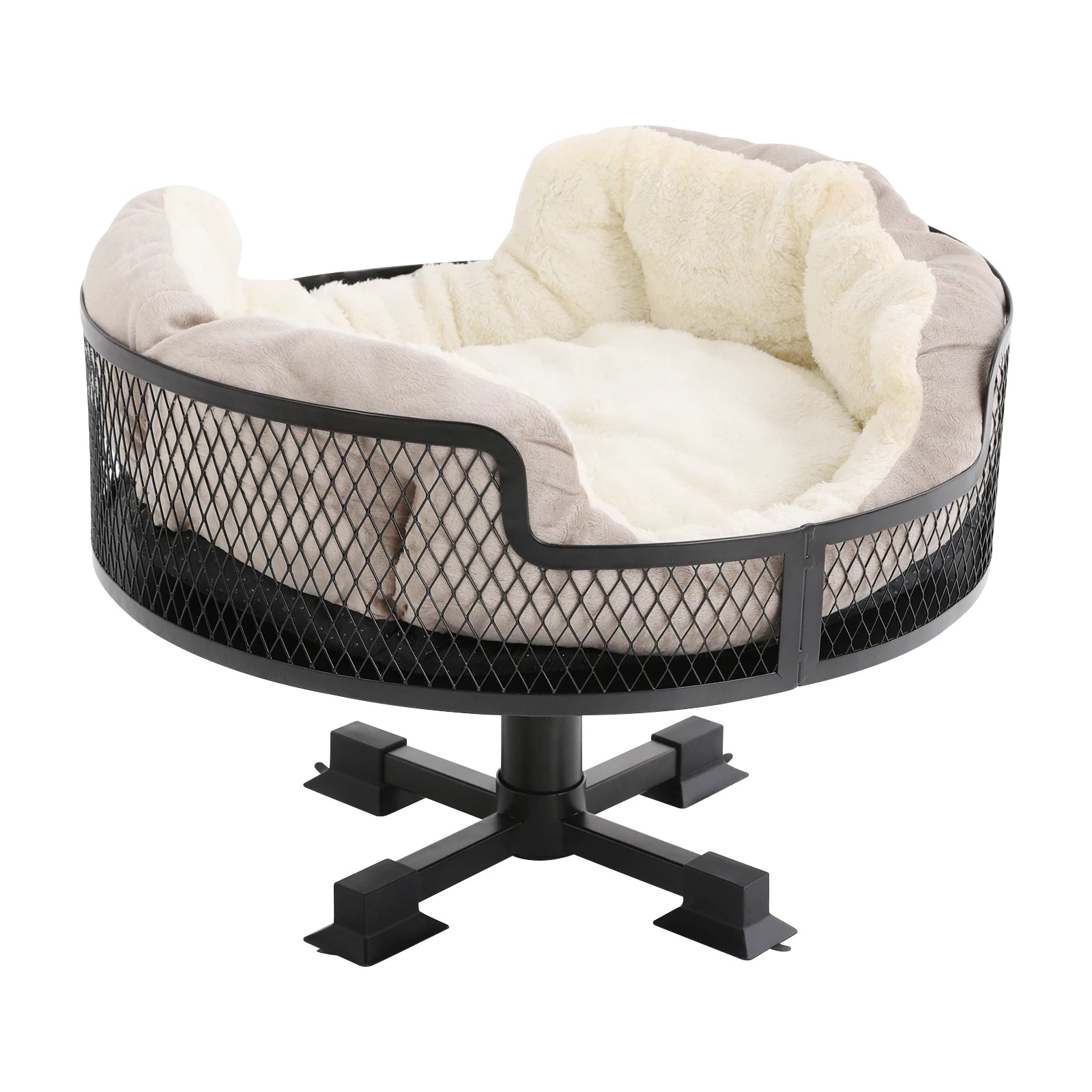 Portable Stainless Steel Elevated Pet Desk Bed