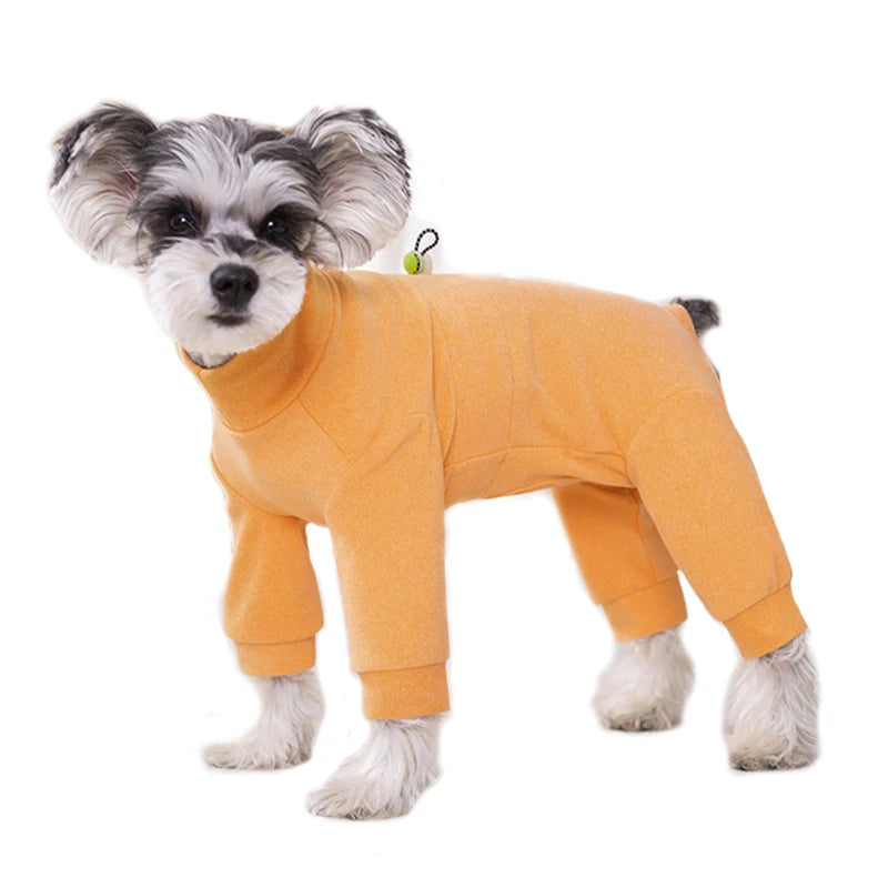 Soft Velvet High Neck Dog Pajamas For Small Dogs