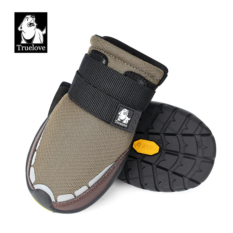 Truelove Explorer Reflective Durable Pet Training Boots w/Golden Vibram Soles