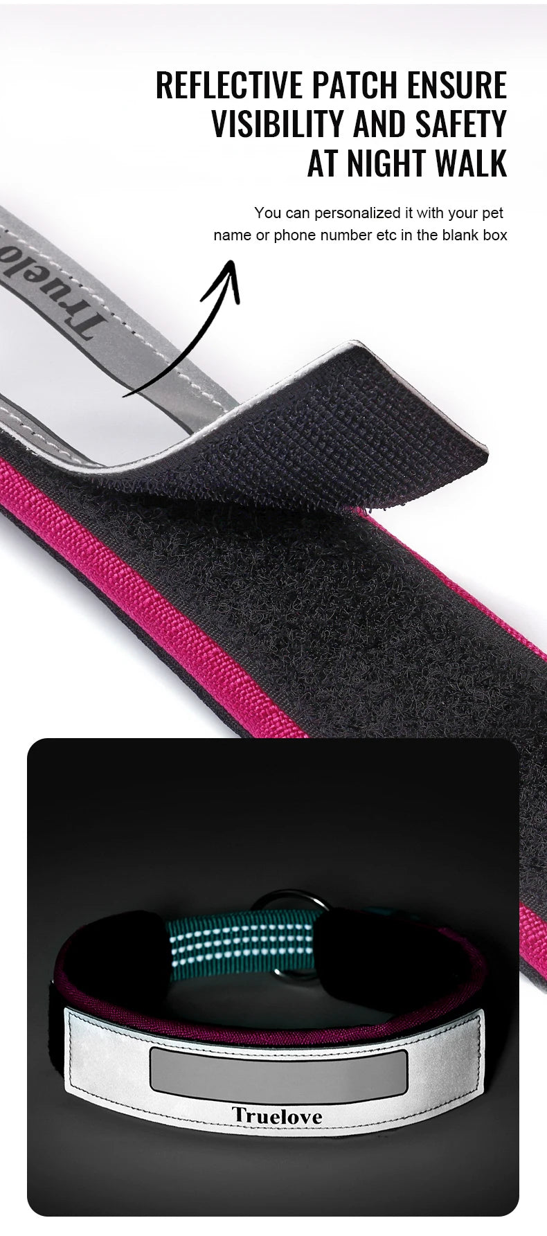 Choke-Free DuPont Reflective Adjustable Dog Collar