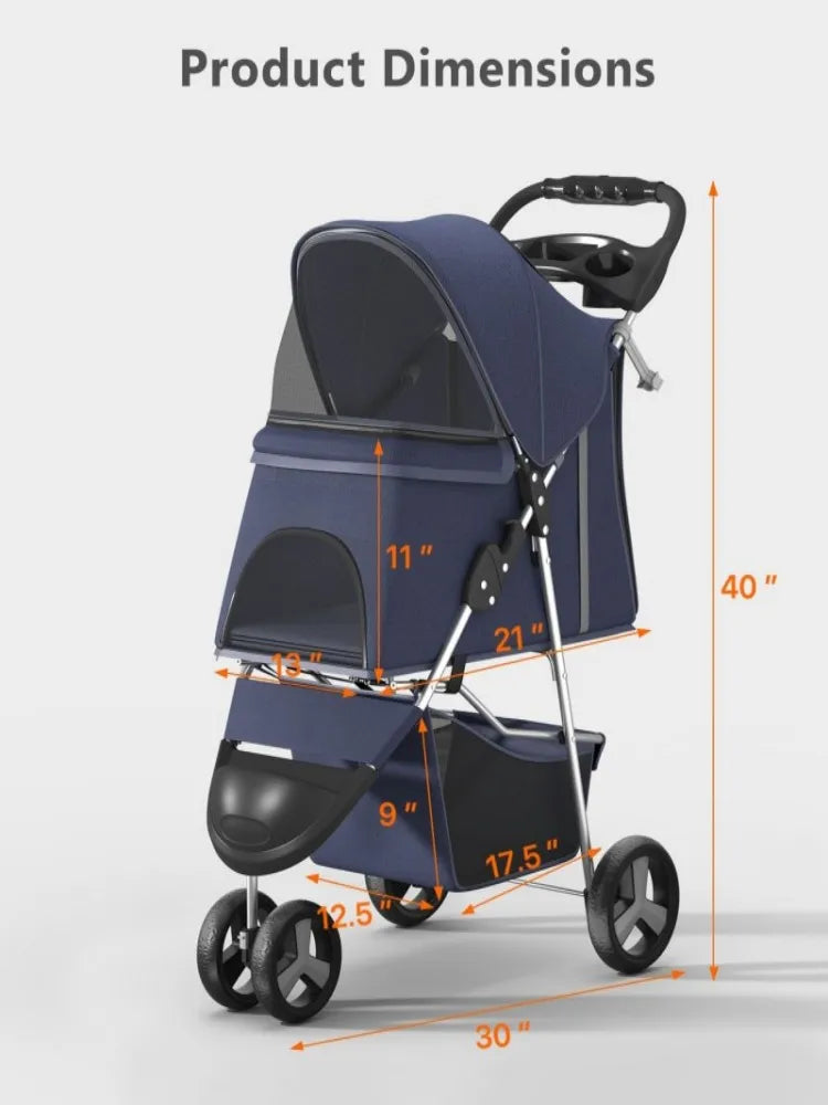 Modern Folding Pet Travel Stroller
