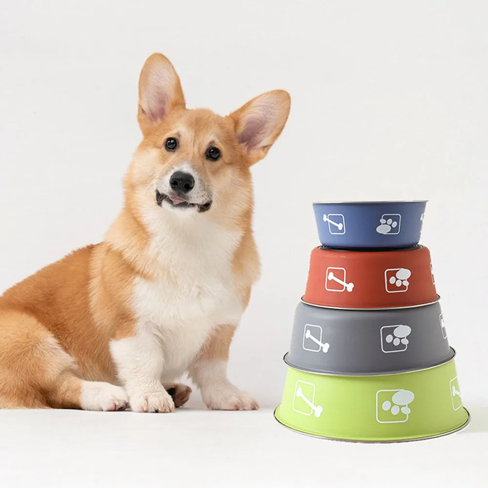 Durable Stainless Steel Non-Slip Pet Bowl