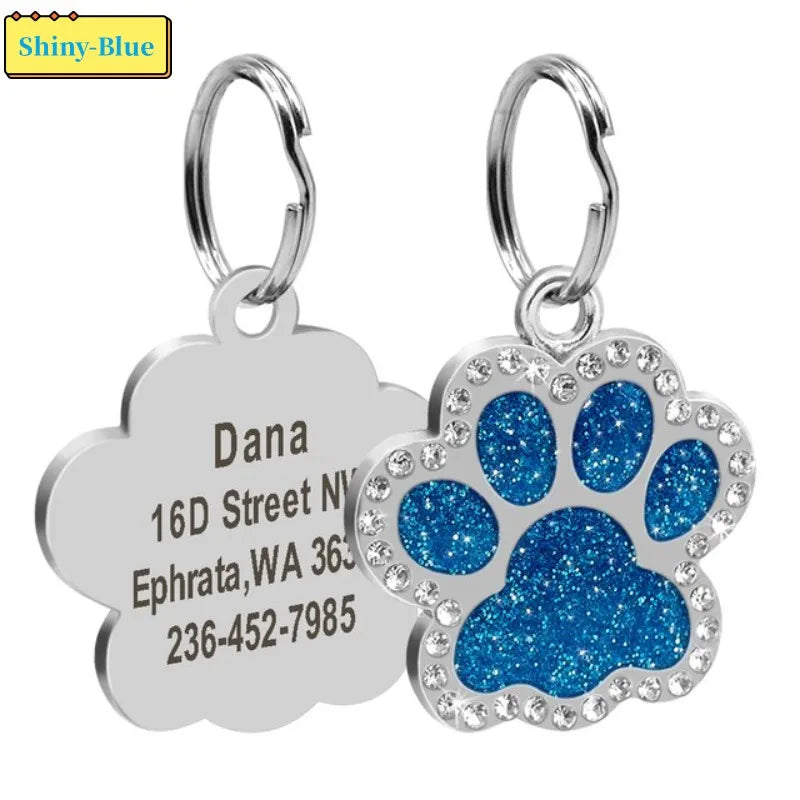 Engraved Stainless Steel Pet Pendant ID Tag