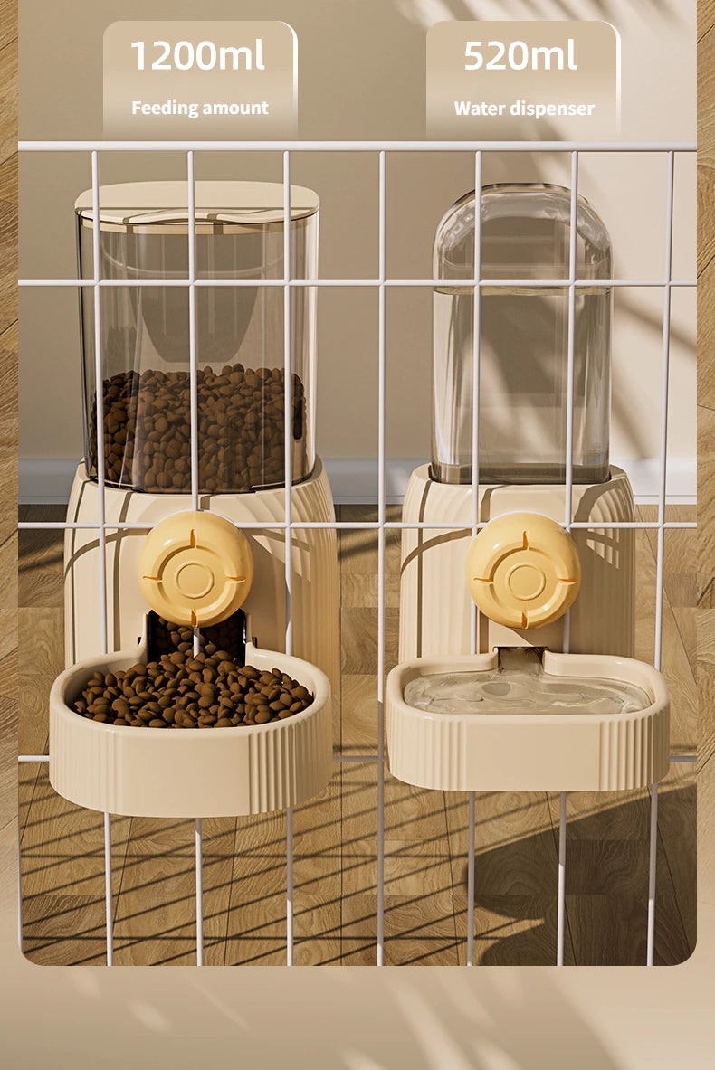 Dual Use Pet Cage Hanging Automatic Dispenser