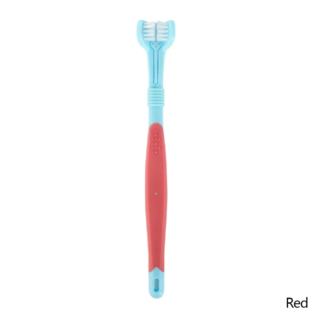 Three-Head Multi-Angle Pet Toothbrush