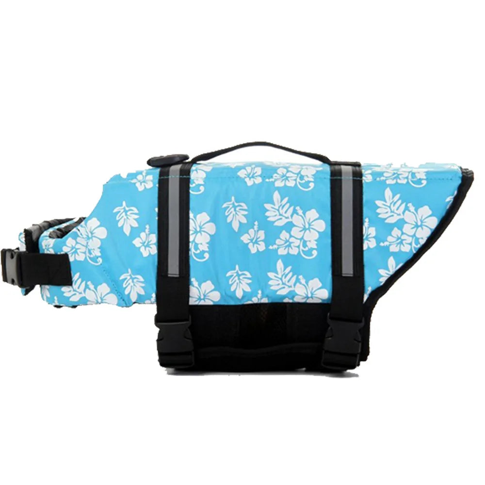 Summer Reflective Adjustable Dog Life Jacket