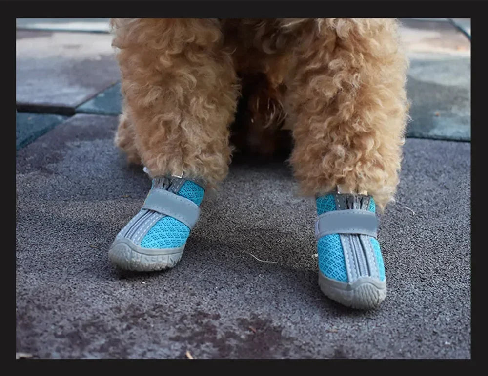 Lightweight Breathable Anti-Skid Mesh Dog Boots