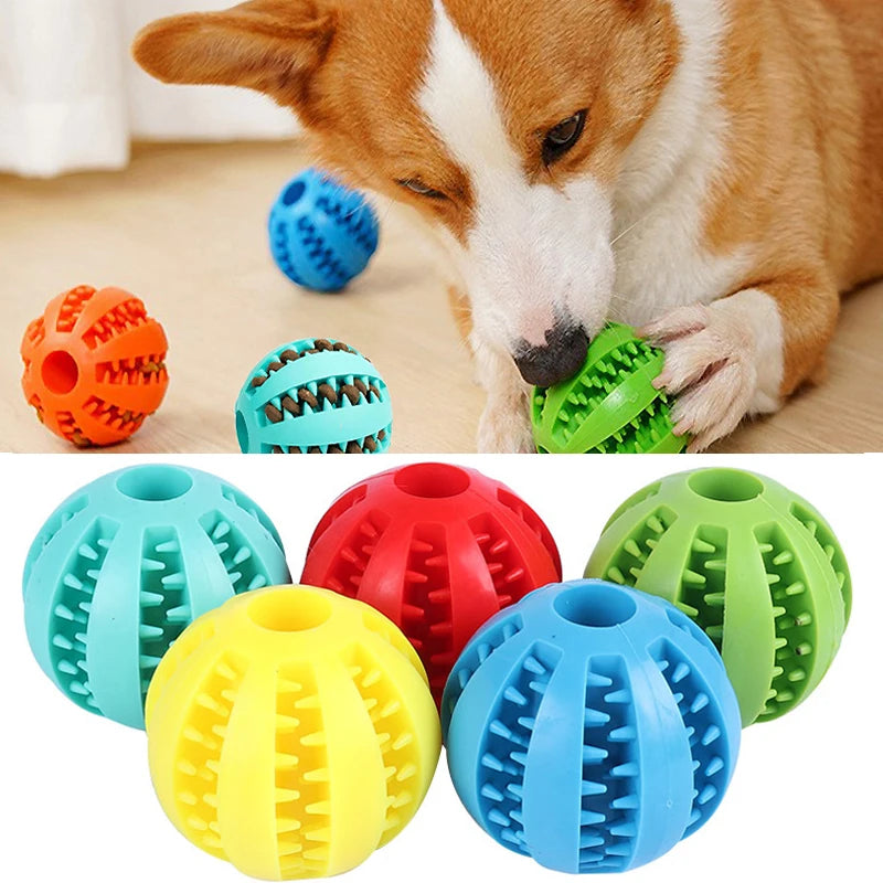 Extra-Tough Natural Rubber Pet Treat Ball