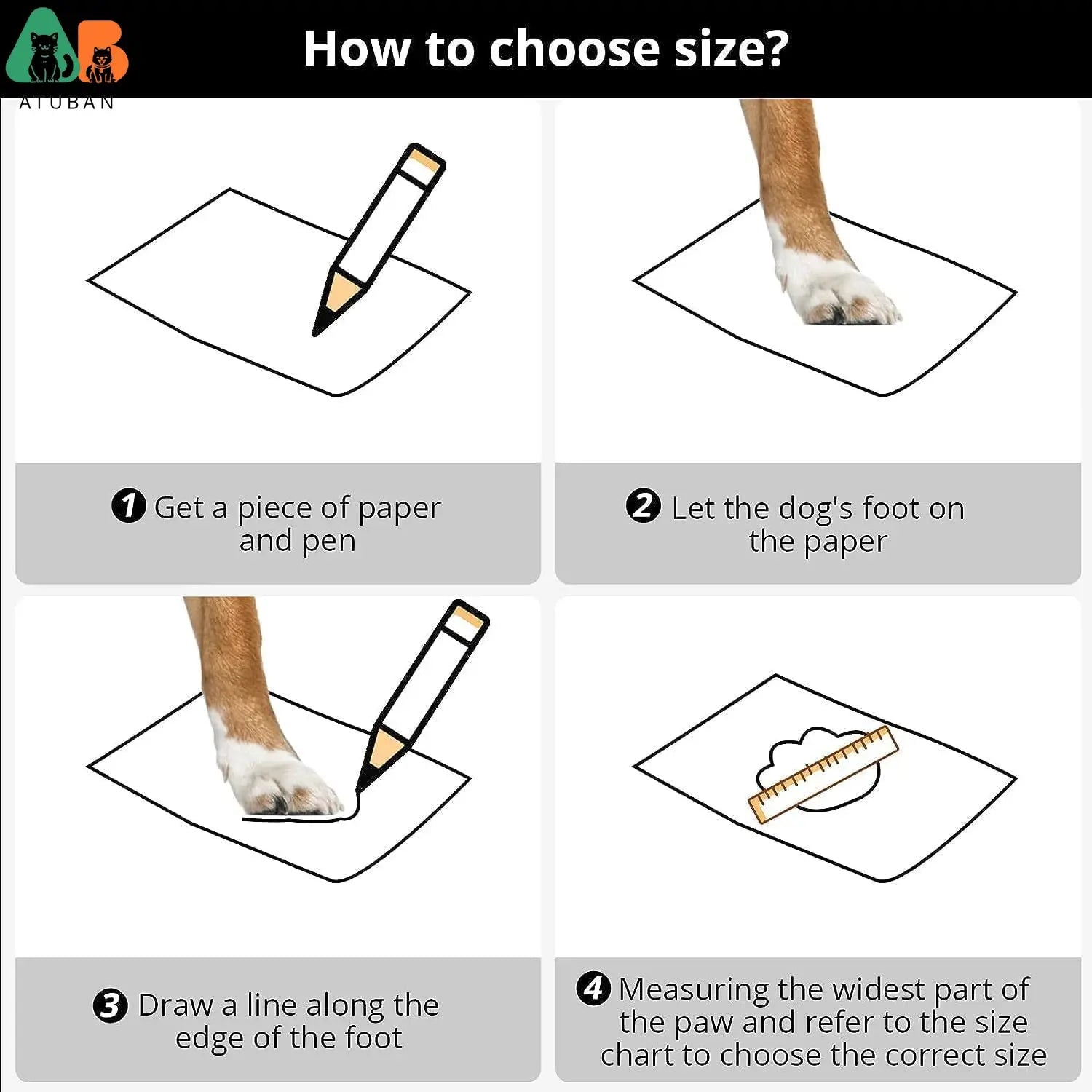 High-Cut Reflective Waterproof Dog Paw Protector Boots