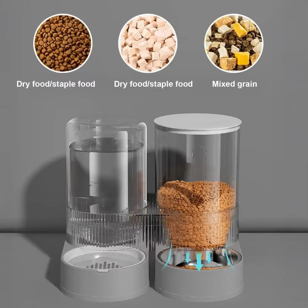 Dual Automatic Pet Food & Water Dispenser