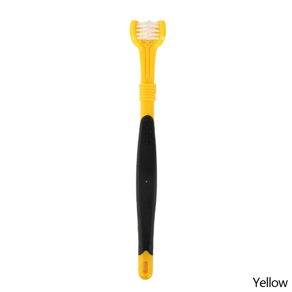 Three-Head Multi-Angle Pet Toothbrush