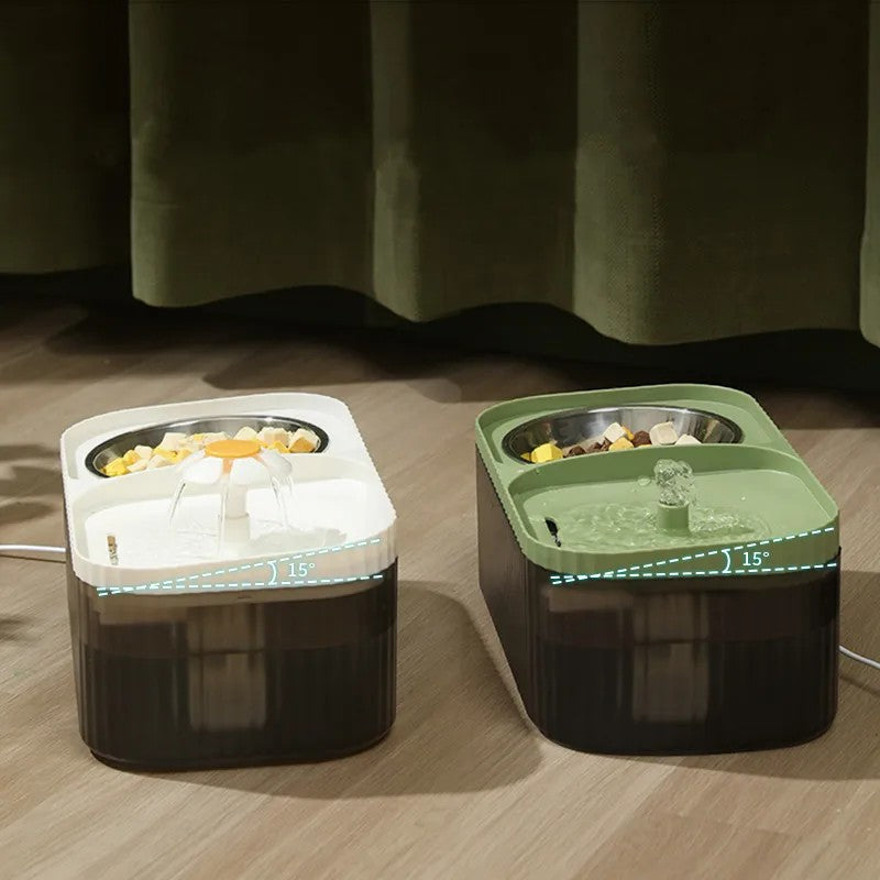 Automatic 2-in-1 Pet Feeder & Water Fountain
