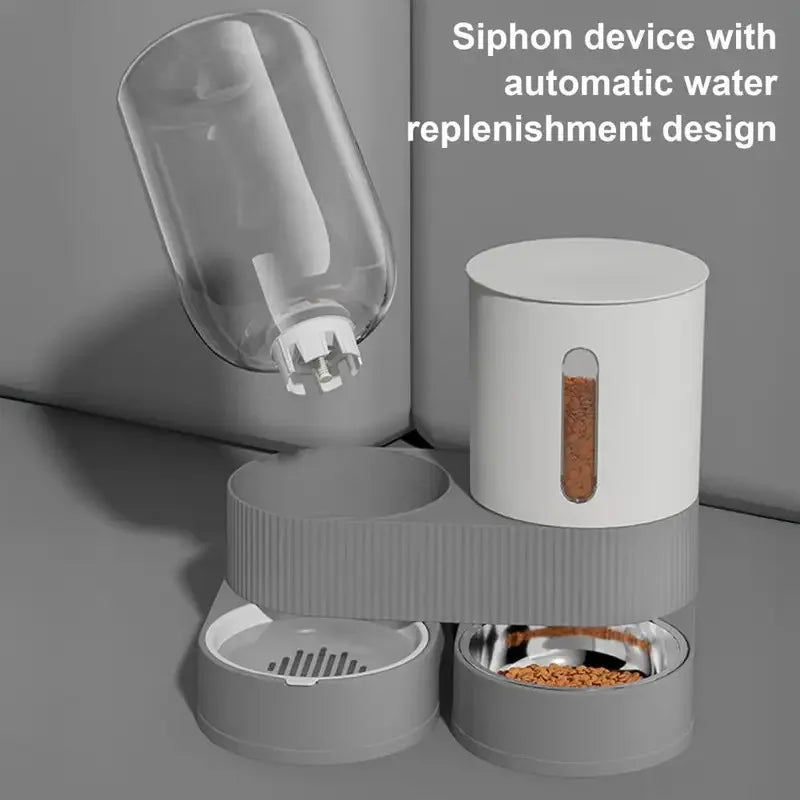 Dual Automatic Pet Food & Water Dispenser