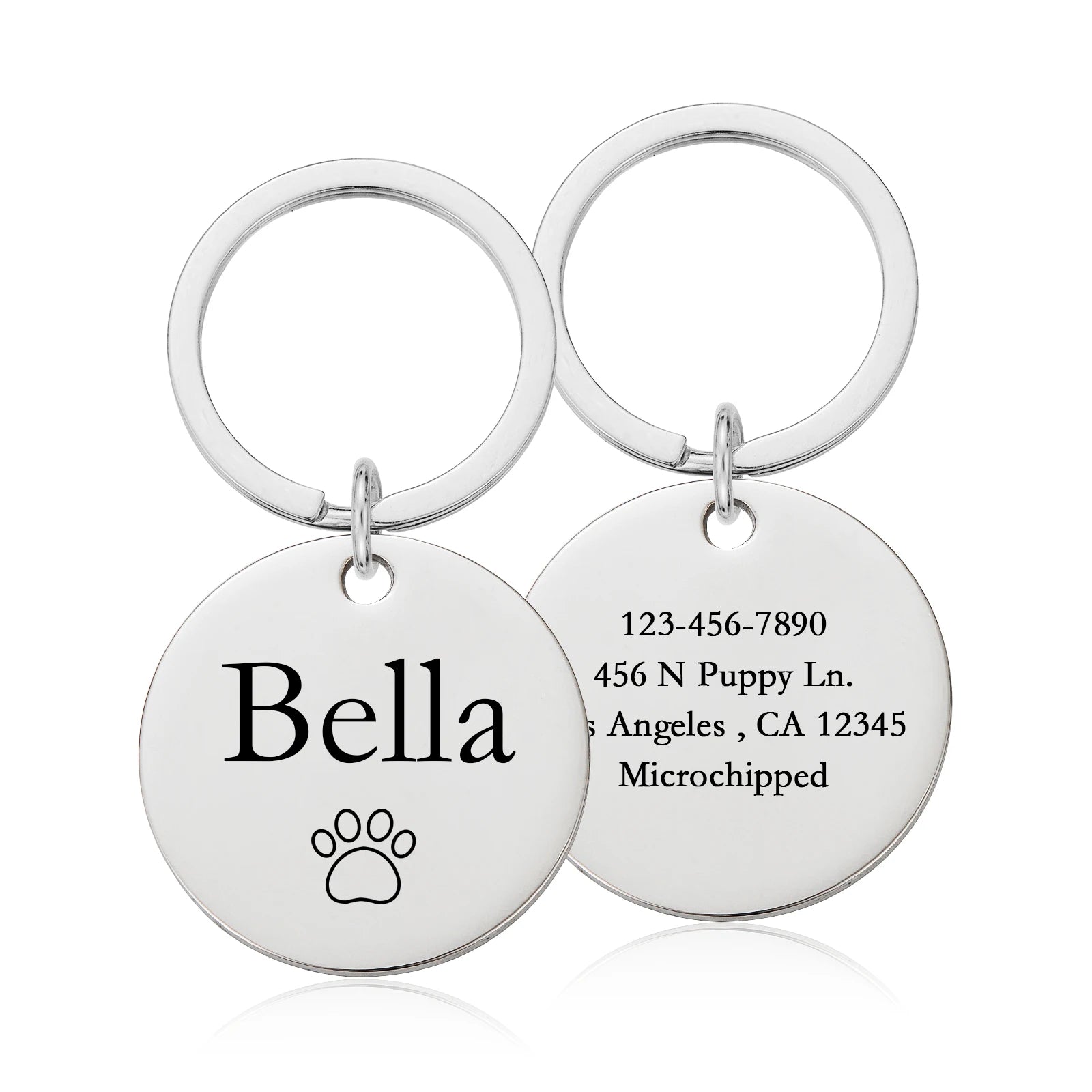 Double-Side Personalized Pet Collar ID Tag