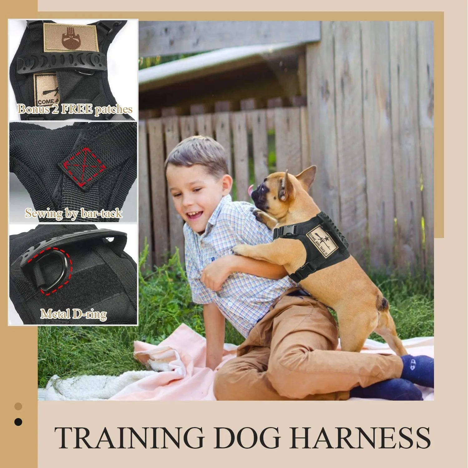 Small Dog Tactical Training Vest Harness