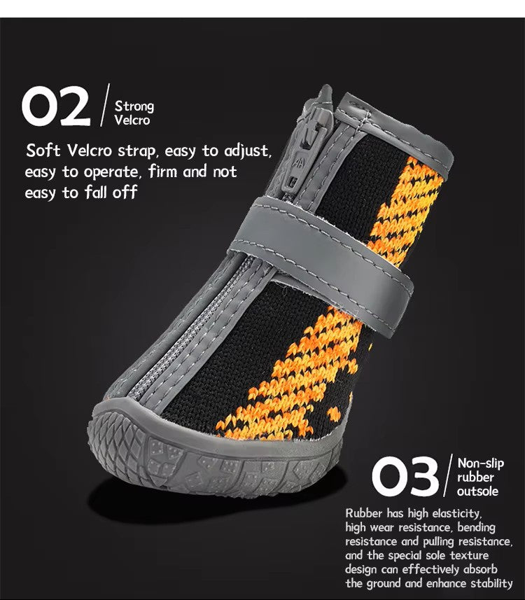 Lightweight Breathable Anti-Skid Mesh Dog Boots