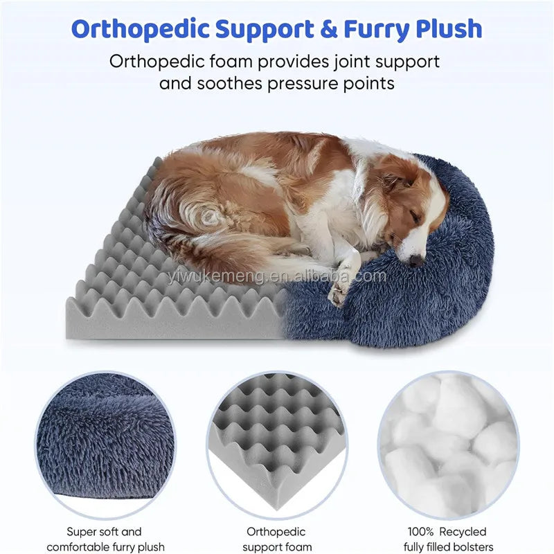 Plush Thickened Orthopedic Pet Bed