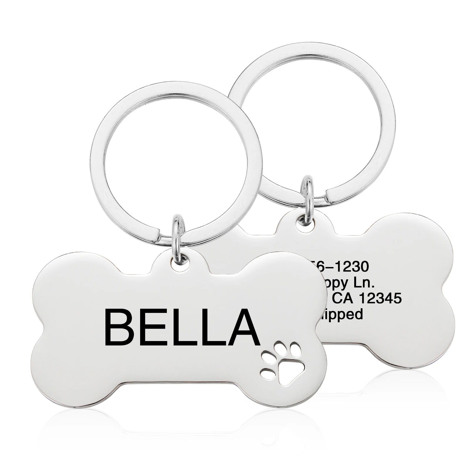 Stainless Steel Personalized Dog ID Tag