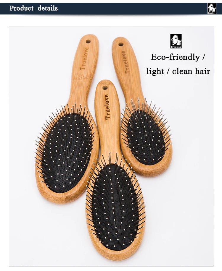 Truelove Pet Comb Wooden Handle Massage Brush