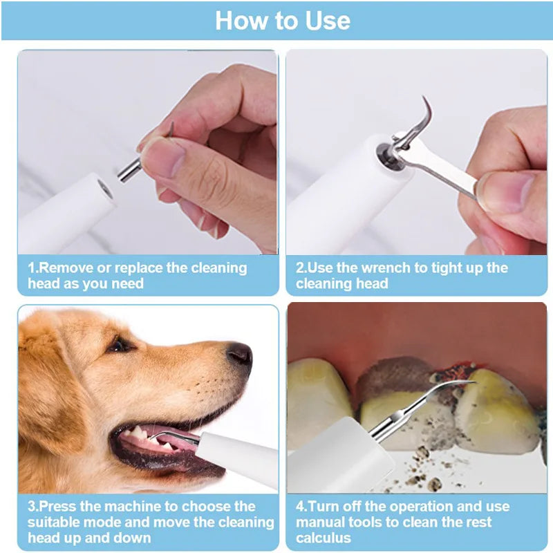 Ultrasonic Pet Dental Care Toothbrush Kit