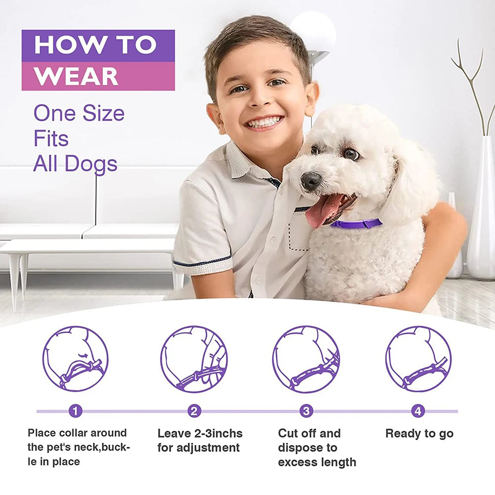 3PC Set Long Lasting Stress & Anxiety Relief Dog Calming Collars