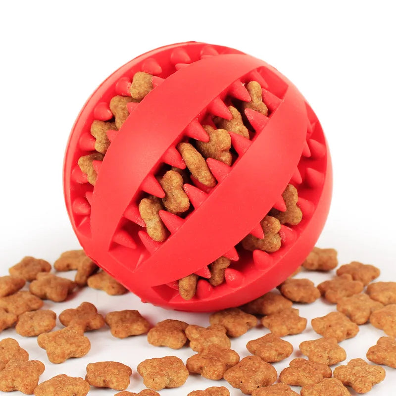 Extra-Tough Natural Rubber Pet Treat Ball