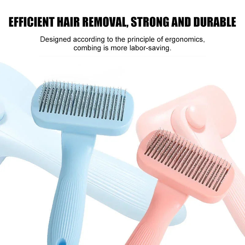 Self-Cleaning Pet Grooming Slicker Brush