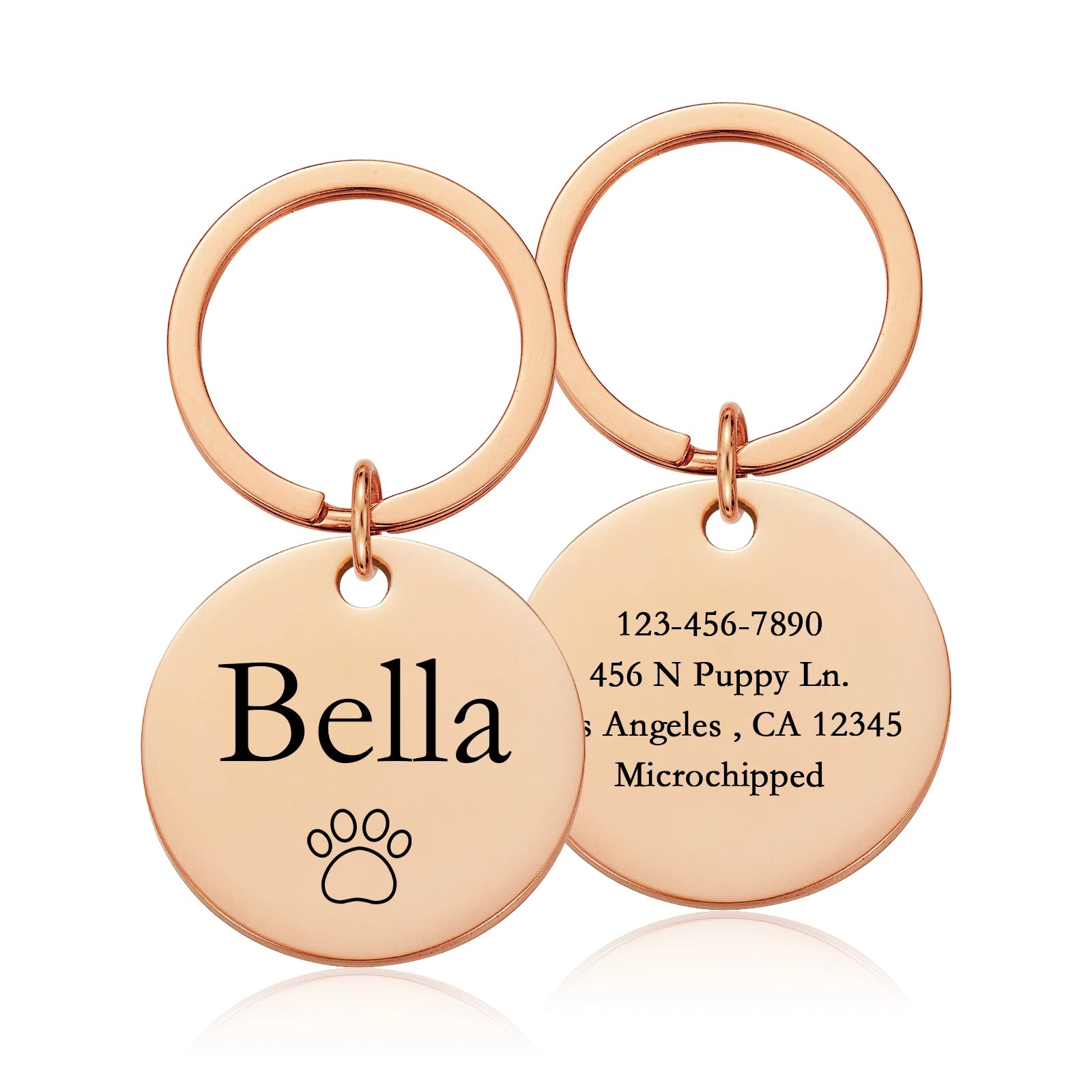 Double-Side Personalized Pet Collar ID Tag