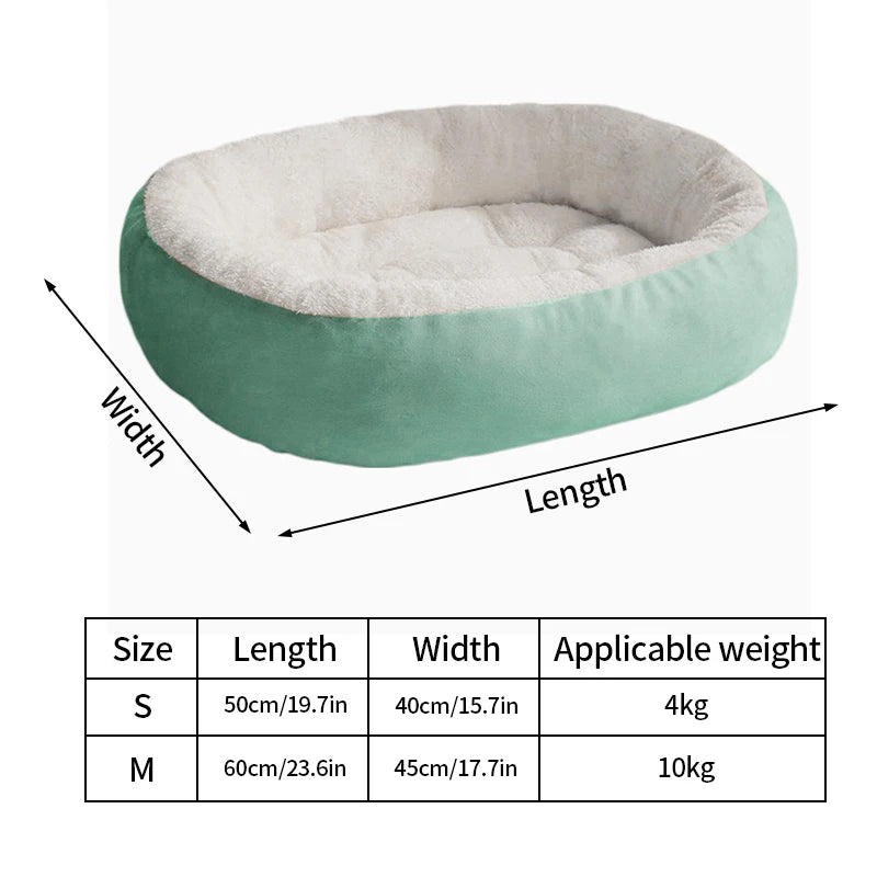 Winter Warm Non-Slip Plush Pet Bed