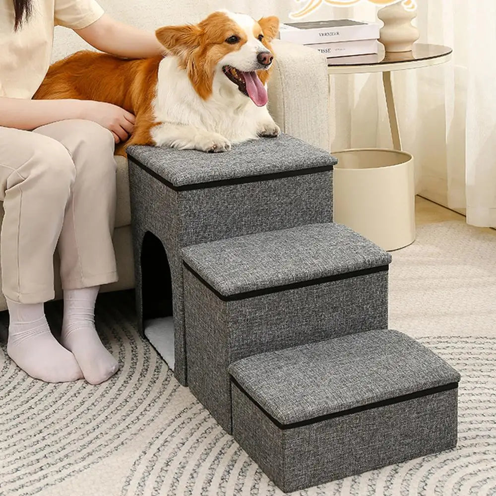 Anti-Slip Pet Bed Climbing Stairs