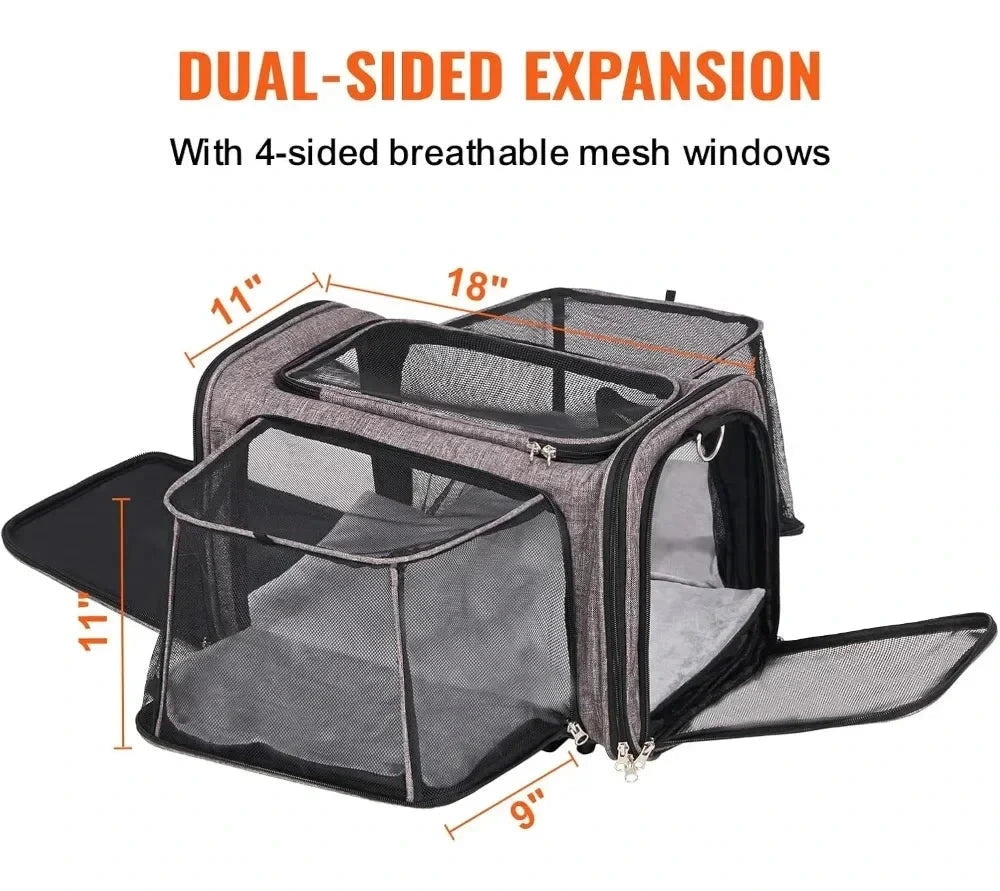 Airline Approved Expandable Rolling Pet Carrier