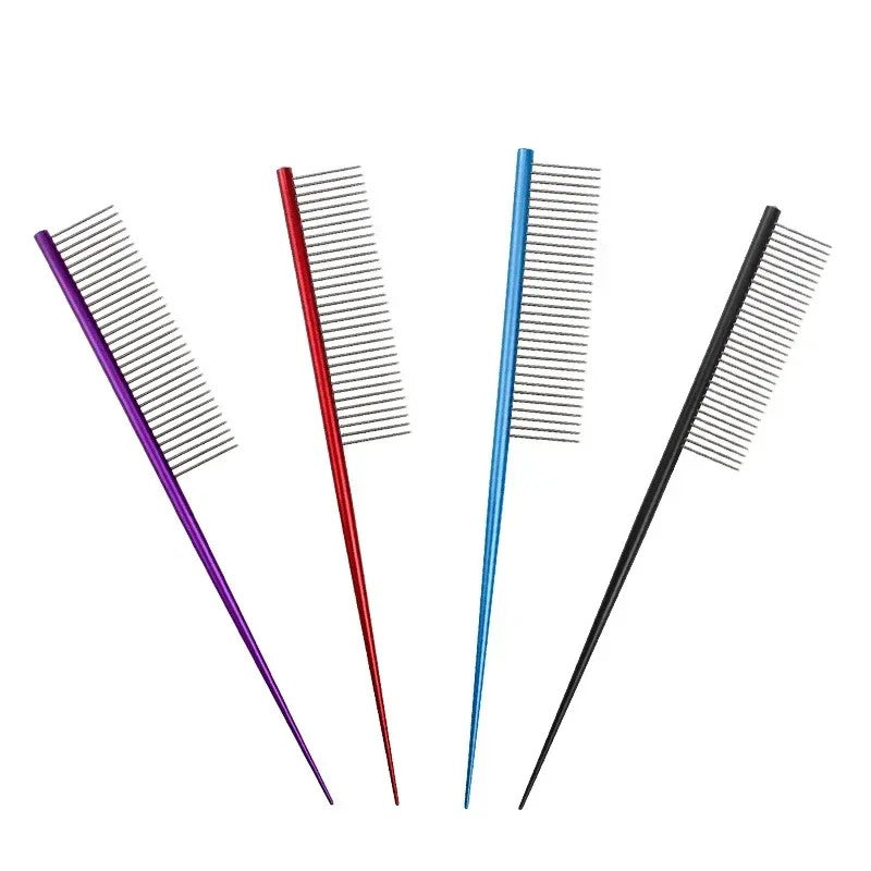 Stainless Steel Fine Tooth Pet Grooming & Flea Removal Comb