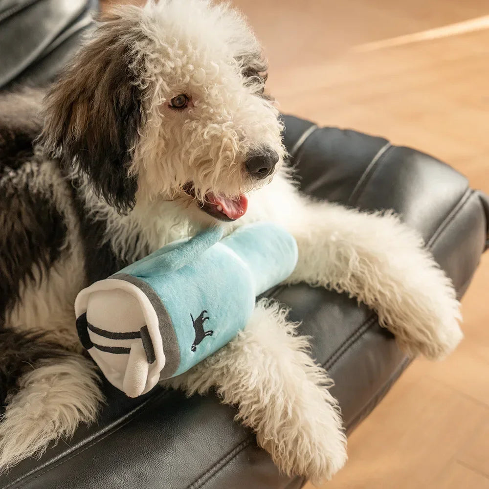 Tall Squeaky Plush Travel Cup Dog Toy